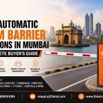 Automatic boom barrier solutions in Mumbai with RFID access control system for commercial buildings, residential societies, industries, and parking management by FIA.