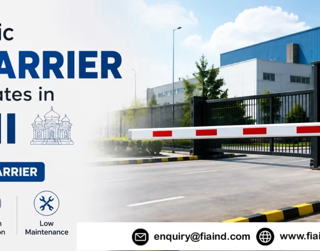 Best automatic boom barrier for industrial gates in Ranchi by FIA