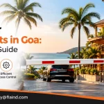 Boom barrier for hotels and resorts in Goa by FIA for secure vehicle entry and access control